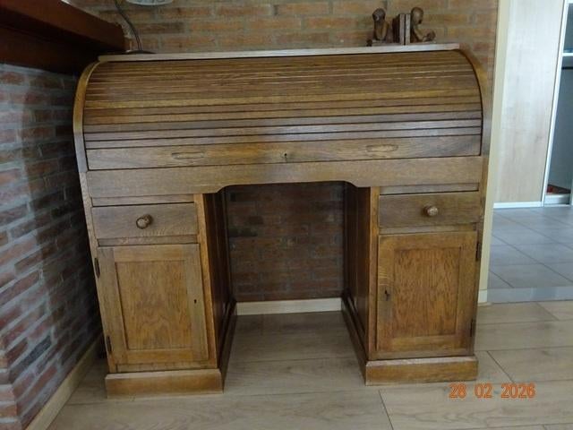 secretaire van eikenhout, Ophalen, Gebruikt