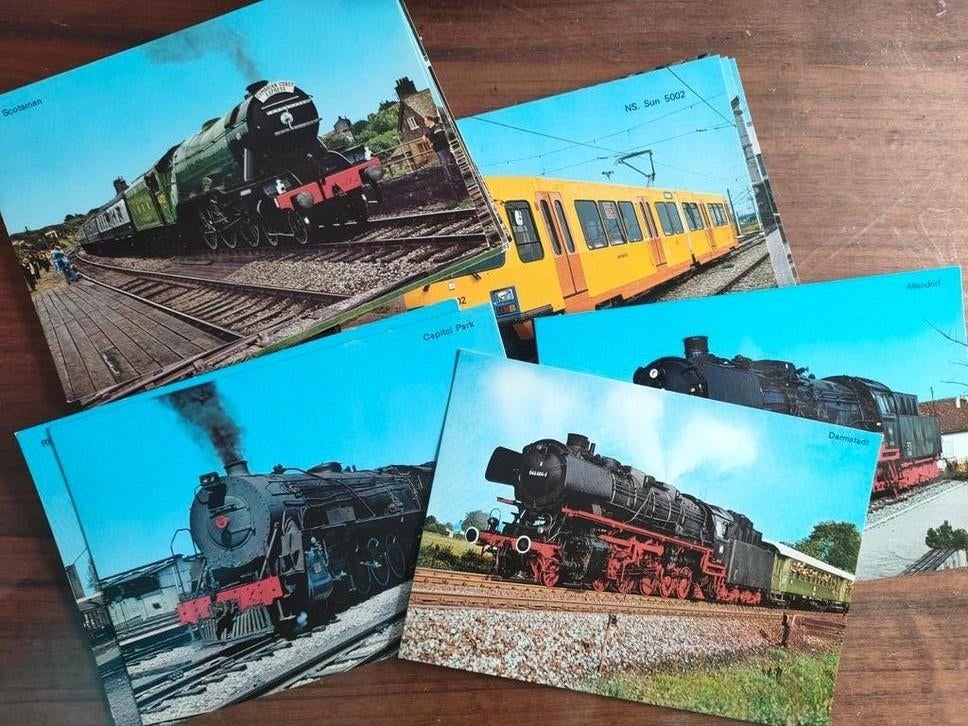 20 Ansichtkaarten van Treinen: Stoom & Modern, Ophalen of Verzenden