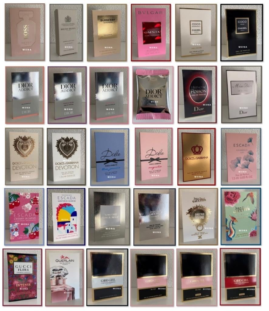Parfum samples proefjes testers monsters, Verzenden, Nieuw