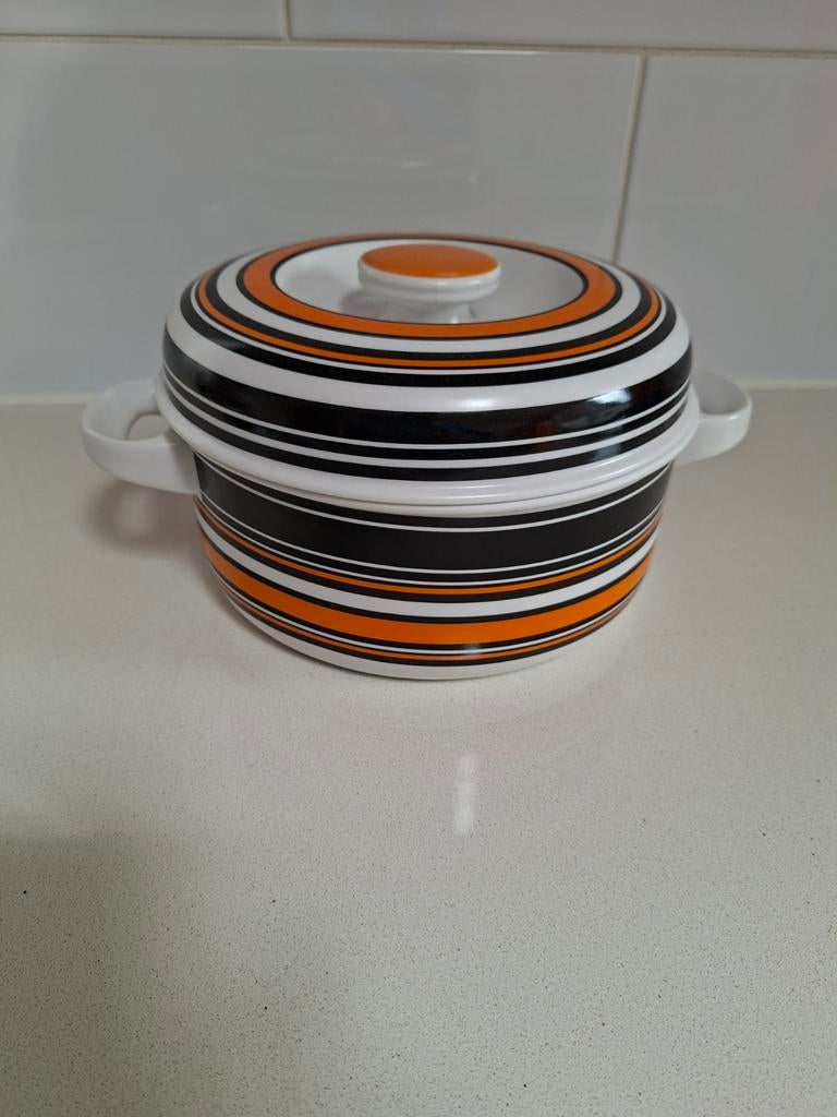 Thomas Flammmfest pan met deksel 22 cm vintage, Ophalen of Verzenden, Zo goed als nieuw, Overige materialen, Kookpan of Snelkookpan