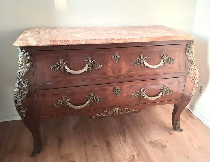 Barok dressoir, Louis XV stijl, ca 1850, Huis en Inrichting, Kasten | Ladekasten, Minder dan 100 cm, 25 tot 50 cm, Ophalen of Verzenden
