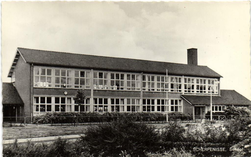 Scherpenisse, School - ongelopen, Ophalen of Verzenden, Voor 1920, Ongelopen, Noord-Brabant