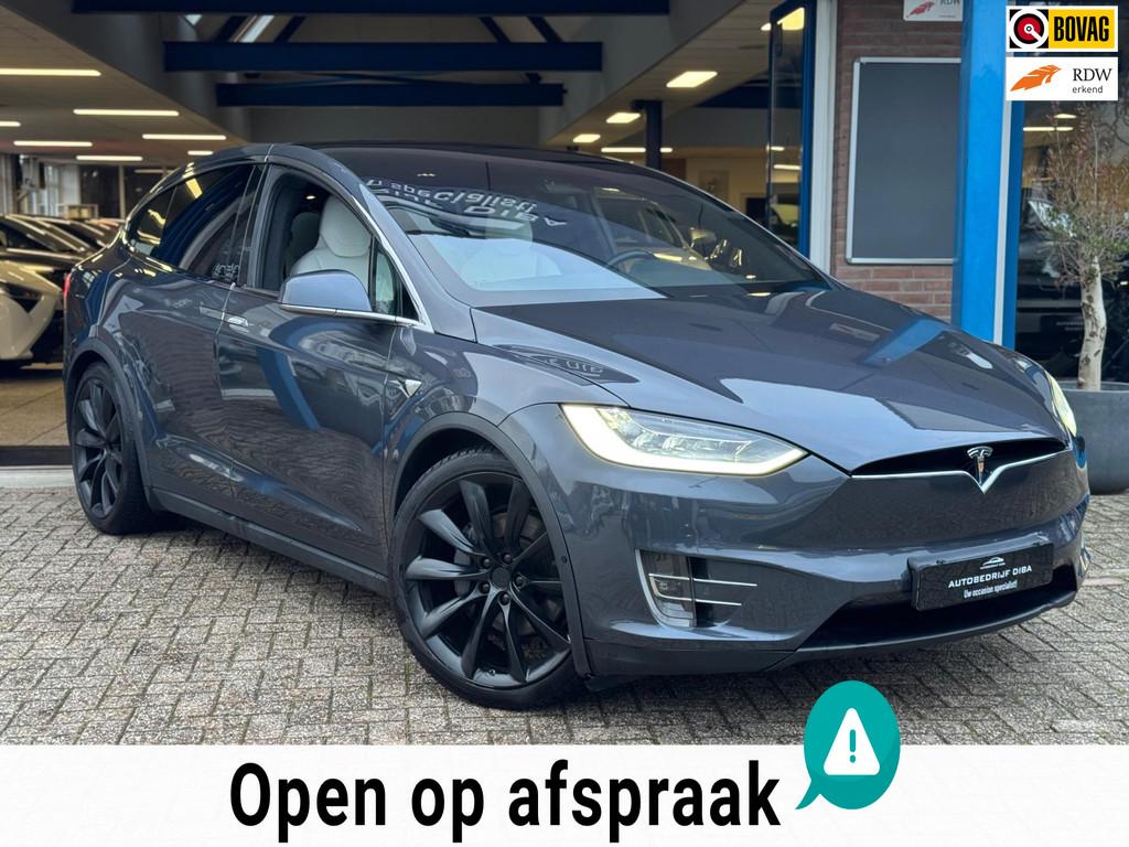 Tesla Model X 90D Performance 6p. 2017 Trekhaak NAP!, Auto's, Tesla, Automaat, Model X, Gebruikt, 100 kWh