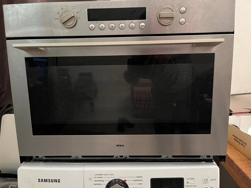 ATAG Inbouw Oven - Roestvrij staal, Witgoed en Apparatuur, Ovens, Gebruikt, Inbouw, Ophalen of Verzenden