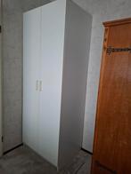 Witte kledingkast met hangruimte en plank, Ophalen, 25 tot 50 cm, 50 tot 100 cm, 200 cm of meer