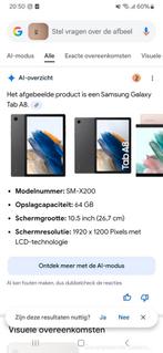 Samsung galaxy tab A8, 2 jaar oud., Computers en Software, Android Tablets, Ophalen, Zo goed als nieuw, 10 inch, 32 GB
