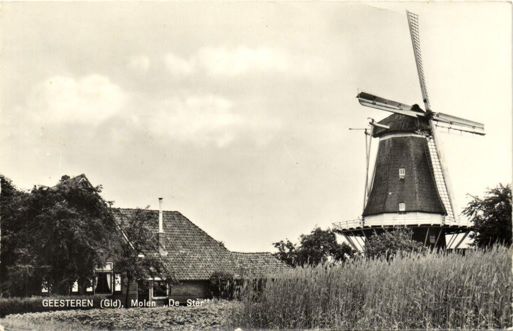 Geesteren [Gld], Molen De Ster - 196? gelopen, Ophalen of Verzenden, Voor 1920, Gelopen, Gelderland