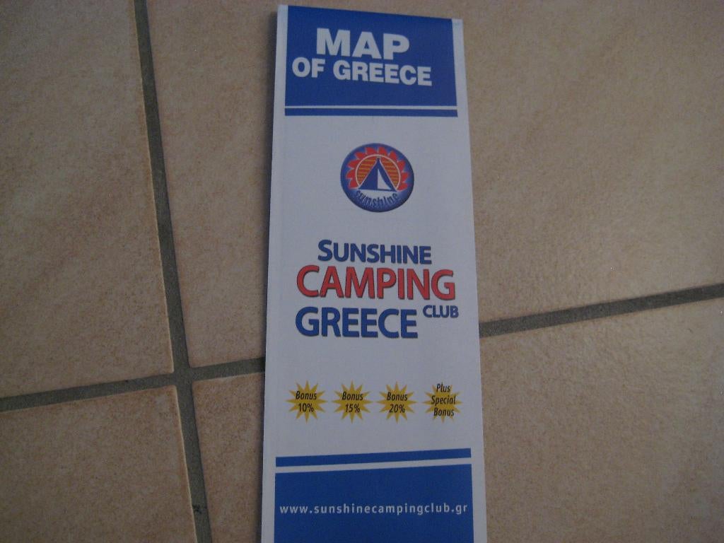 campingkaart van Griekenland, Boeken, Atlassen en Landkaarten, Verzenden, 2000 tot heden, Nieuw, Europa Overig