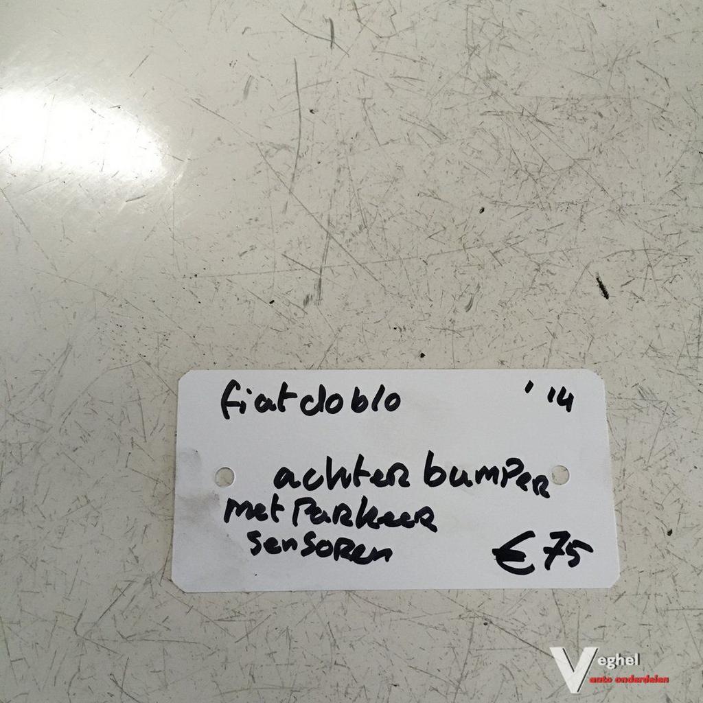 Fiat Doblo 2014 Achterbumper met PDC, Ophalen, Gebruikt, -, -