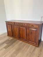 Houten kast met lades en deurtjes, Ophalen, Gebruikt, 200 cm of meer, Met lade(s)