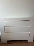 Witte ledikant en commode van het merk Bopita, Ophalen, Gebruikt, 50 tot 70 cm, 100 cm of meer