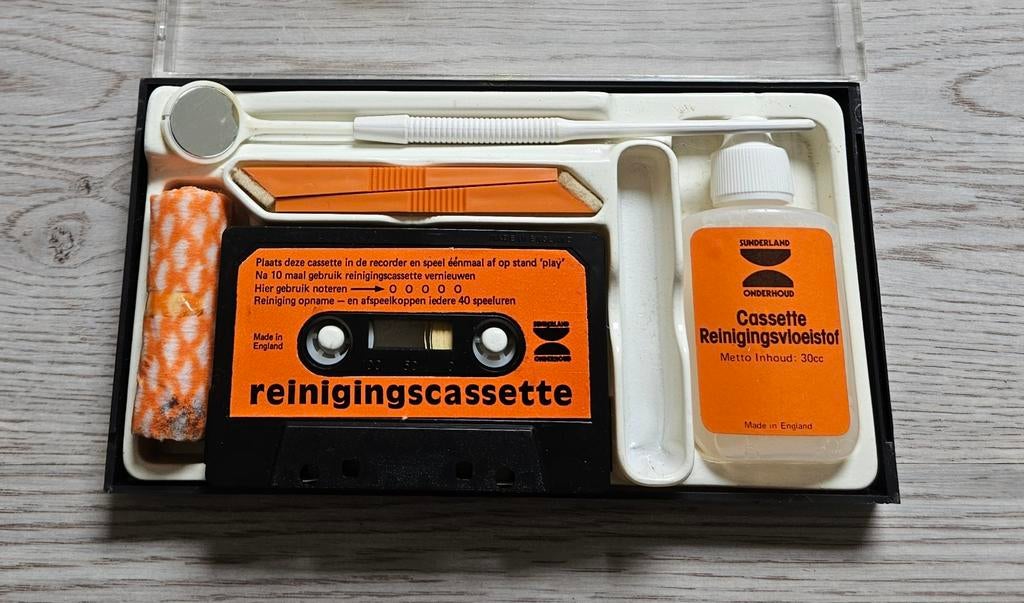 Cassettebandje, reinigingscassette., Ophalen of Verzenden, Gebruikt, 1 bandje