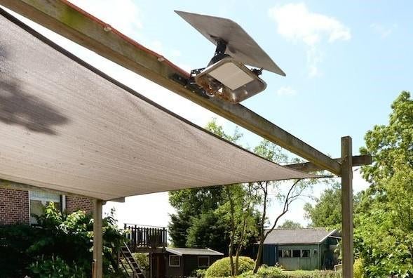 Terrasverwarmer op gas (wandmodel), Tuin en Terras, Ophalen, Gebruikt, Gas, Waterbestendig