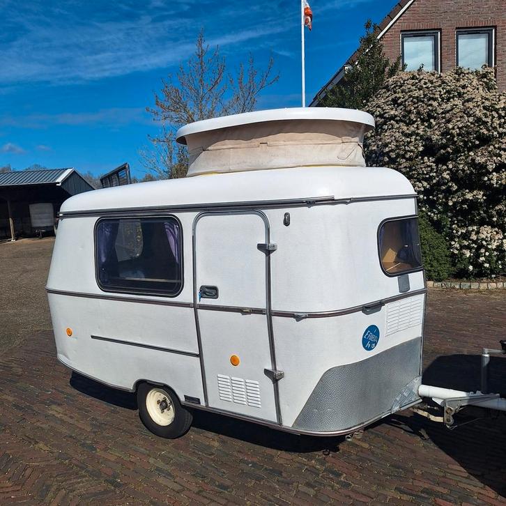 Eriba Puck, Nieuwe voortent, Oldtimer, Lichtgewicht, Caravans en Kamperen, Caravans, Bedrijf, tot en met 2, tot 500 kg, Rondzit