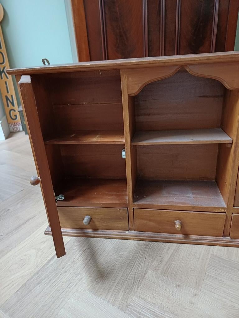 Thee-/Vitrine-/kruiden kastje, Huis en Inrichting, Kasten | Vitrinekasten, Ophalen