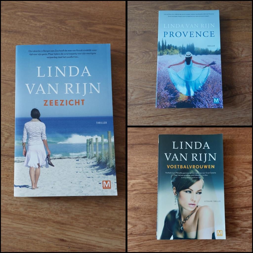 Thrillers van Linda van Rijn • o.a. Provence • Zeezicht, Ophalen of Verzenden, Zo goed als nieuw, Linda van Rijn