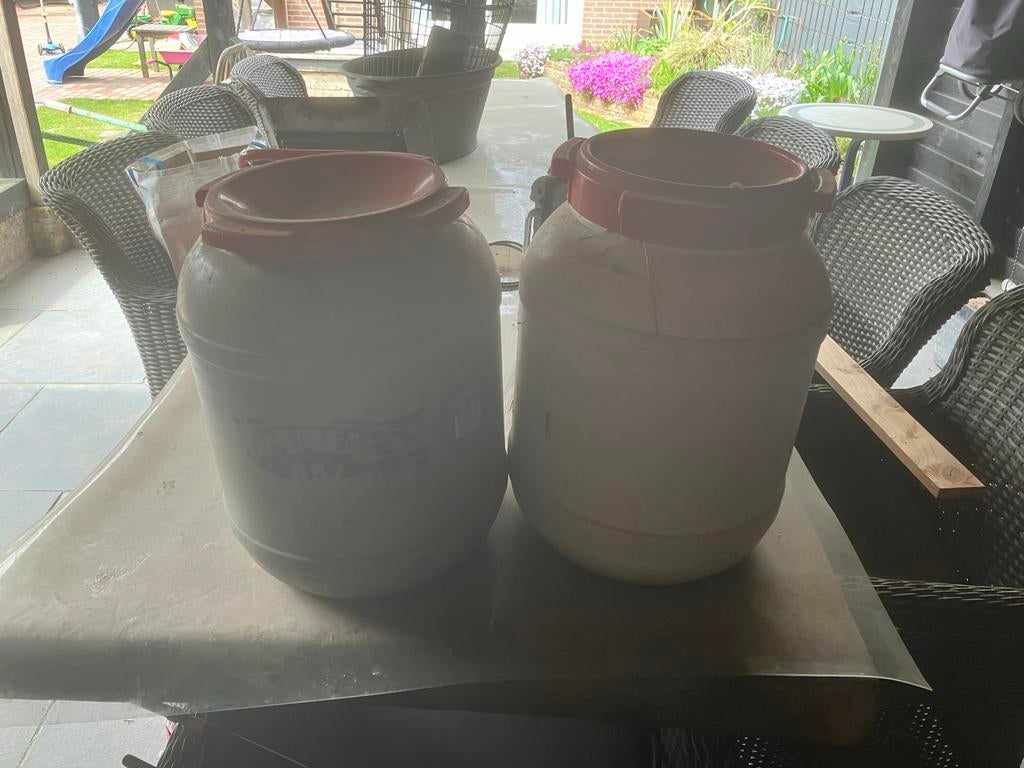 Kramer Zuurkool Vaten - 25 Liter, Huis en Inrichting, Keuken | Keukenbenodigdheden, Ophalen, Gebruikt, Kunststof, Voorraadpot