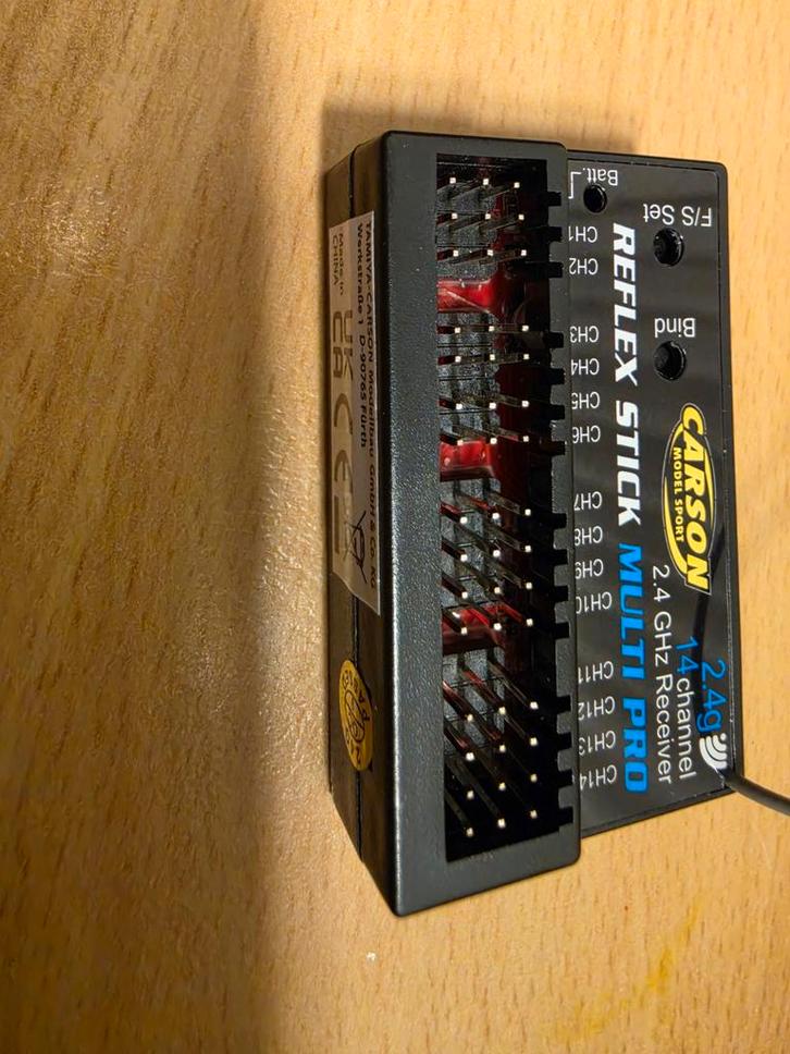 Nieuwe Carson Reflex Stick Multi Pro 14-kanaals ontvanger, Hobby en Vrije tijd, Modelbouw | Radiografisch | Overige, Ophalen of Verzenden