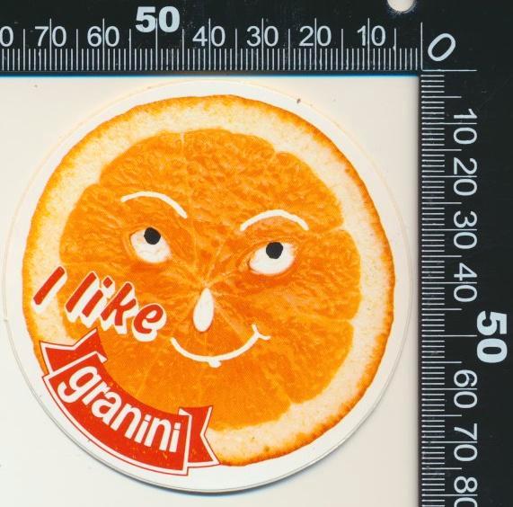 Sticker: Granini - I like, Verzamelen, Stickers, Zo goed als nieuw, Bedrijf of Vereniging, Ophalen of Verzenden