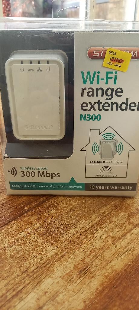 Wifi range extender, Computers en Software, WiFi-versterkers, Ophalen of Verzenden, Zo goed als nieuw, Sitecom
