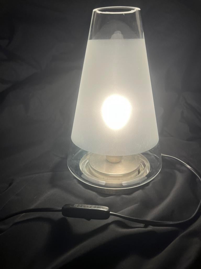 Massive tafellamp Pyramide kegelvormig, Huis en Inrichting, Lampen | Tafellampen, Ophalen, Zo goed als nieuw, Minder dan 50 cm