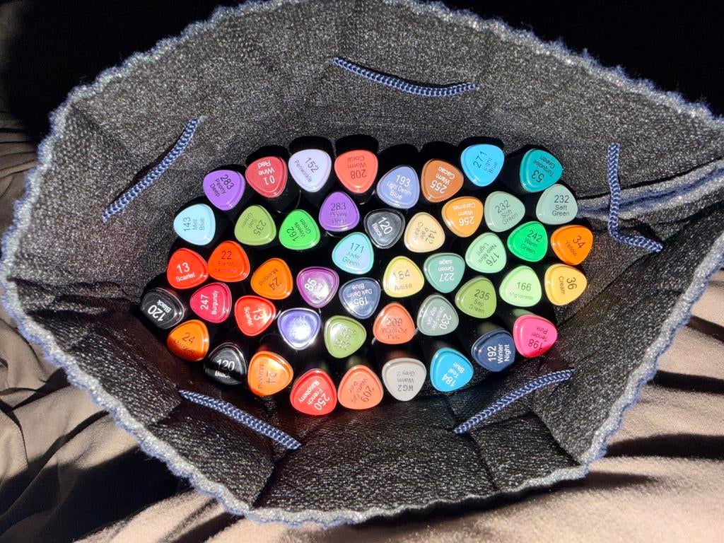 Decotime twinmarkers brush & fine, Hobby en Vrije tijd, Ophalen of Verzenden, Zo goed als nieuw, Potlood of Stift