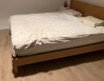 Emma houten bed, Ophalen, Gebruikt, Bruin, Tweepersoons