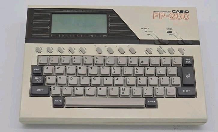 Casio FP-200 (1982) Portable Computer + Plotter, Ophalen of Verzenden, Casio