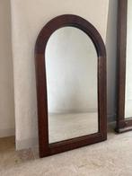 Vintage houten boogspiegel – Zara Home / Japandi stijl, Minder dan 50 cm, Gebruikt, 100 tot 150 cm, Ophalen of Verzenden