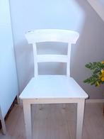 Wit, houten, landelijke stoel, Wit, Ophalen of Verzenden, Landelijk, Eén