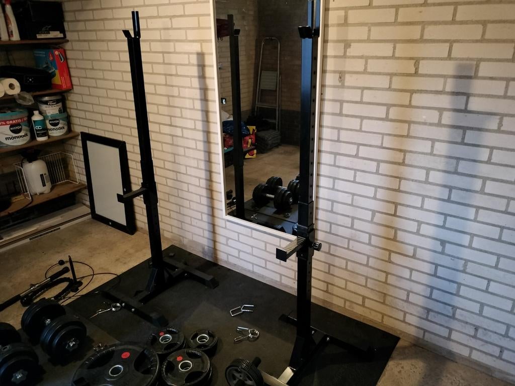 Home gym set stang en schijven 50mm afmeting, Sport en Fitness, Fitnessmaterialen, Ophalen
