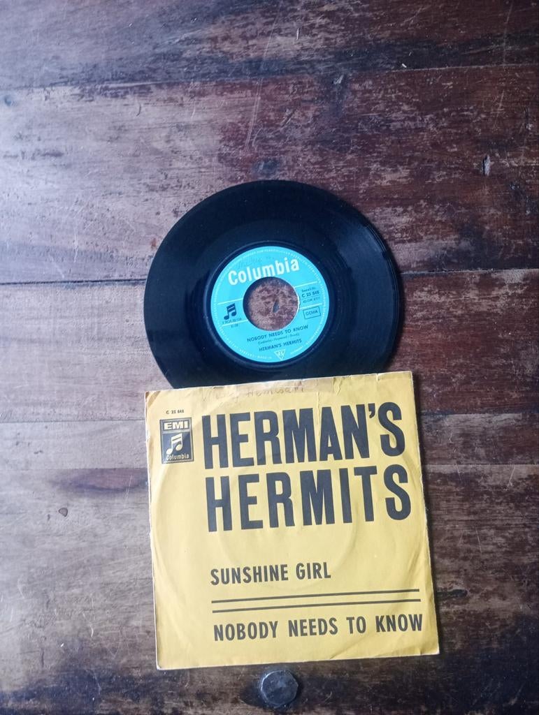 Single Sixties Herman Hermits   Sunshine Girl, Cd's en Dvd's, Vinyl Singles, Ophalen of Verzenden, Gebruikt, Pop
