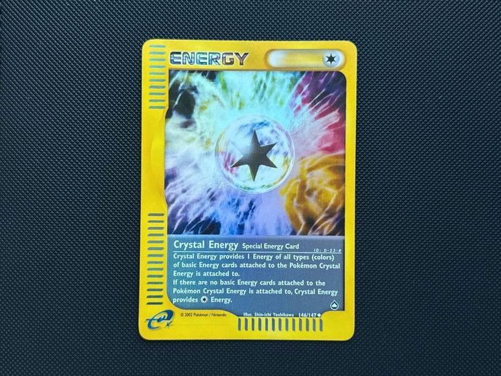 Crystal Energy (Reverse Holo) — Aquapolis 146/147, Hobby en Vrije tijd, Verzamelkaartspellen | Pokémon, Zo goed als nieuw, Losse kaart