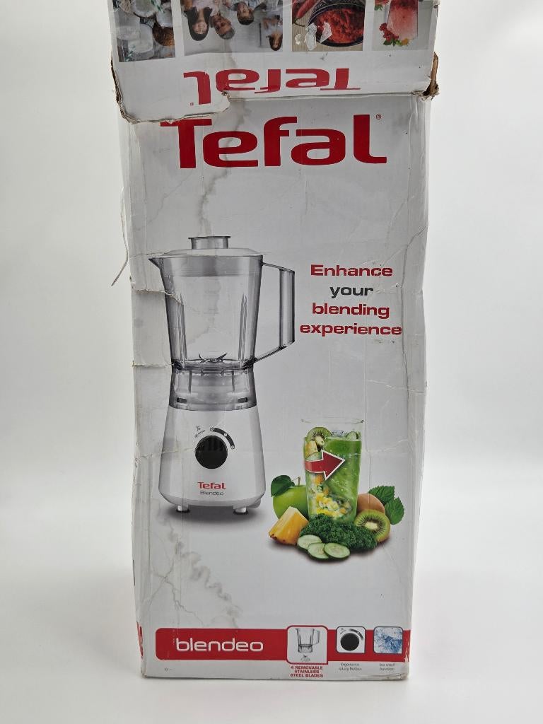 Tefal blender 400W smoothie / sap / shake, Ophalen of Verzenden, Zo goed als nieuw, Wit, Overige materialen
