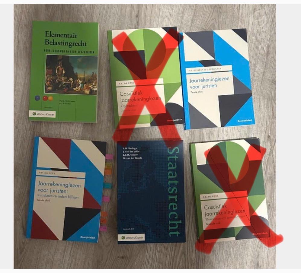 Rechtsgeleerdheid jaar 3, Fiscaal recht + Staatsrecht, UNI, Ophalen of Verzenden, Zo goed als nieuw, Overige niveaus, Diverse auteurs