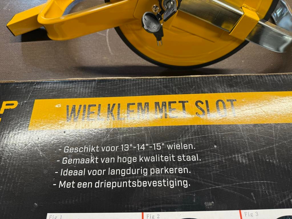 Wielklem met slot, Ophalen of Verzenden, Gebruikt