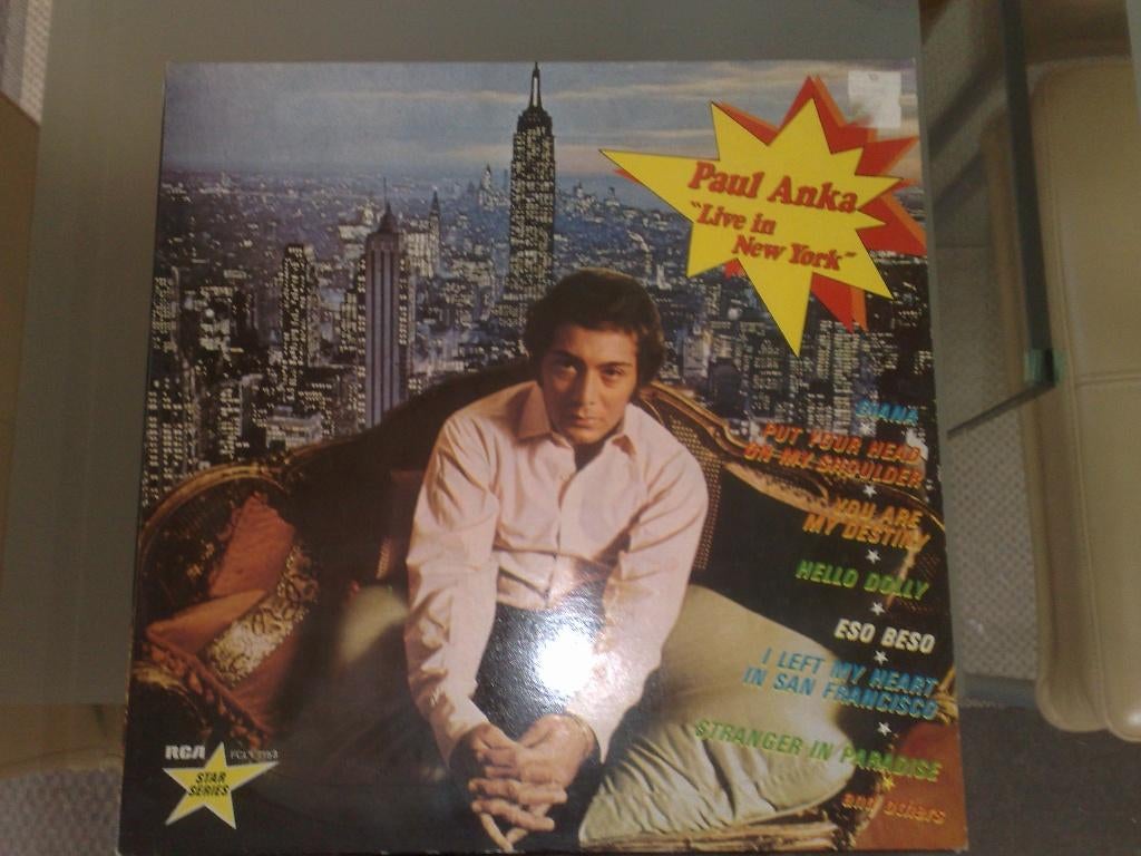 PAUL ANKA "live in New York", Ophalen of Verzenden, Zo goed als nieuw, 12 inch