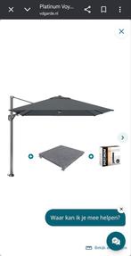 Zweefparasol zgan, 1 jaar oud. Altijd in hoes gezeten, Tuin en Terras, Parasols, Ophalen of Verzenden, Zo goed als nieuw, Zweefparasol