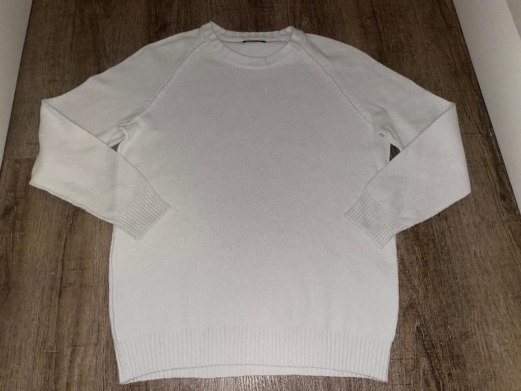 DSTREZZED gebroken witte heren sweater trui mt XL, Kleding | Heren, Truien en Vesten, Dstrezzed, Wit, Maat 56/58 (XL), Ophalen of Verzenden