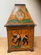 Bruidskist India handbeschilderd 60x36x36, Huis en Inrichting, Woonaccessoires | Kisten, Ophalen, Minder dan 50 cm