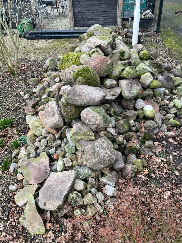 Gratis veel zwerf keien, Tuin en Terras, Grind, Keien en Split, Ophalen, Zo goed als nieuw