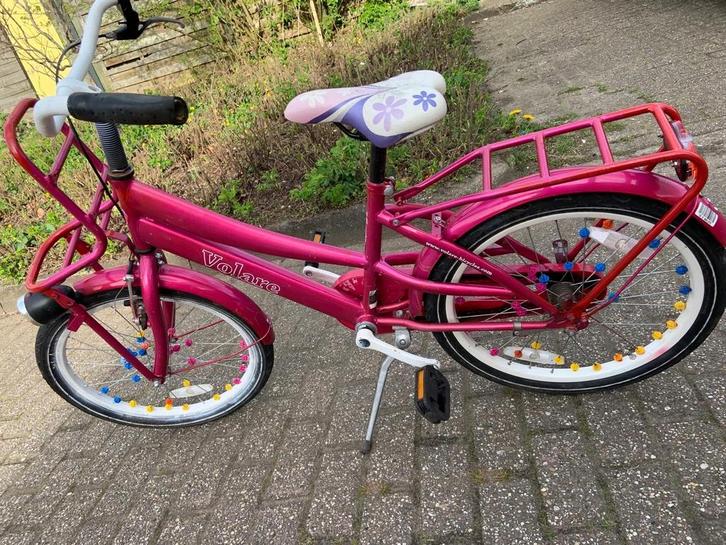 Roze Volare kinderfiets 20 inch met voordrager, Fietsen en Brommers, Fietsen | Kinderfietsjes, Gebruikt, 16 tot 20 inch, Ophalen of Verzenden