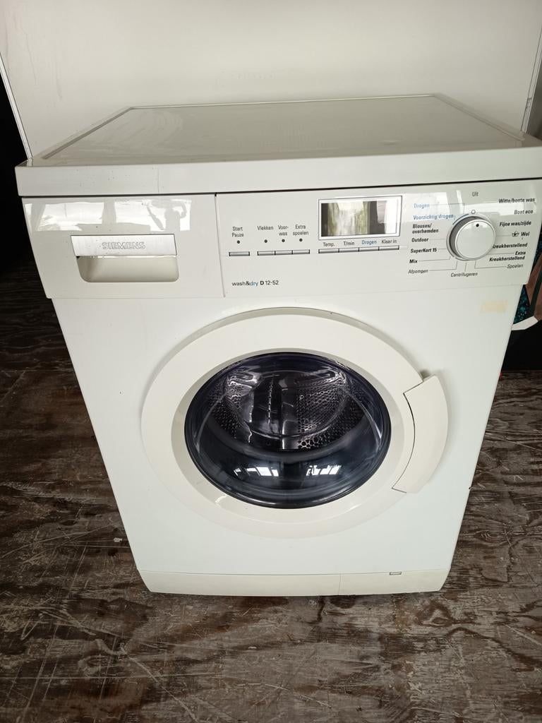 Siemens Wash&Dry D 12-52 was-droogcombinatie, Witgoed en Apparatuur, Ophalen, Gebruikt, 85 tot 90 cm