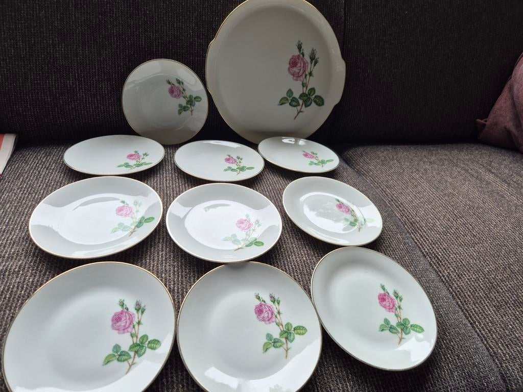 11-delig gebakstel P. Muller LHS, Antiek en Kunst, Ophalen of Verzenden