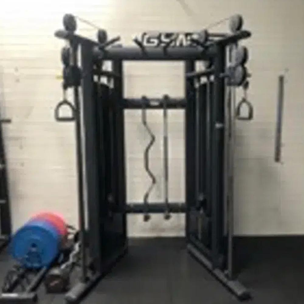 GYMFIT – DUAL ADJUSTABLE PULLEY – MULTISTATION – DAP, Sport en Fitness, Fitnessmaterialen, Ophalen of Verzenden, Gebruikt, Benen
