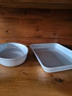 2 witte schalen van Ikea, nauwelijks gebruikt, Ophalen of Verzenden, Overige stijlen, Porselein, Schaal of Schalen