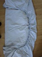 Hema - lichtgrijs katoenen hoeslaken - 140 x 200, Gebruikt, Hoeslaken of Sloop, Tweepersoons, Ophalen of Verzenden