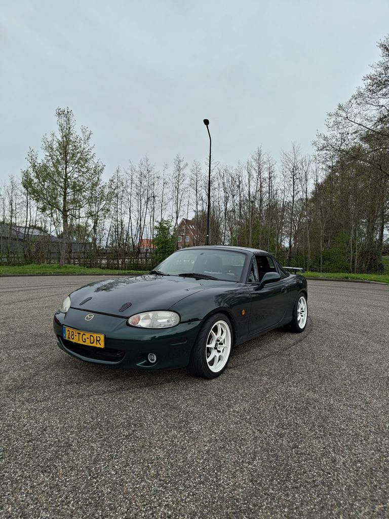Mazda MX-5 1.8 I 1999 Groen, Auto's, Mazda, Particulier, MX-5, Benzine, Cabriolet, Handgeschakeld, Geïmporteerd, Groen, Achterwielaandrijving