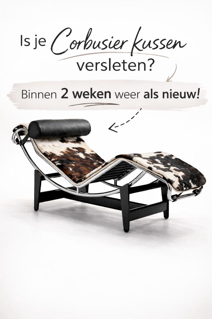Is je Le Corbusier LC4 toe aan een opfrisbeurt?, Ophalen of Verzenden, Nieuw, 75 tot 100 cm, 50 tot 75 cm