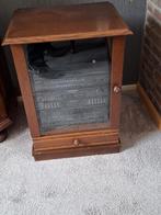 Audiomeubel met glazen deurtje en klep, Ophalen